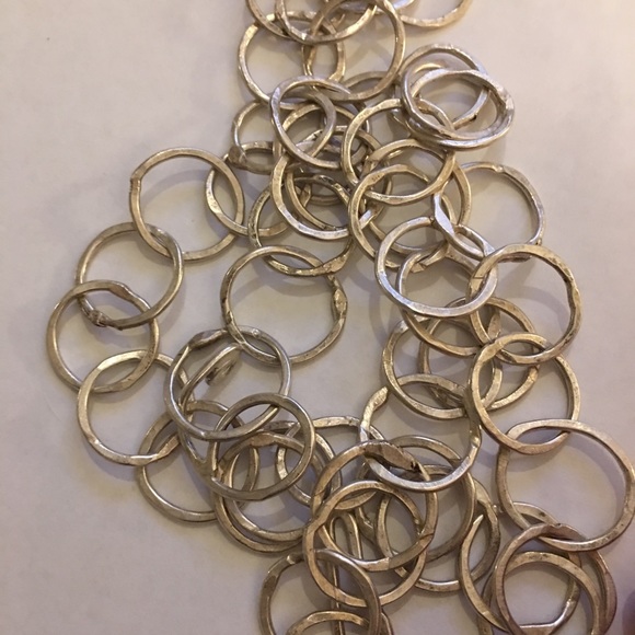 Solid sterling silver heavy necklace - Picture 5 of 7